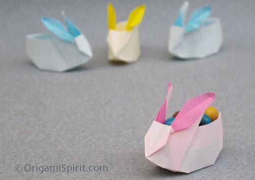 origami Easter basket