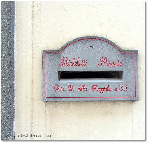 mail boxes, letters, italy