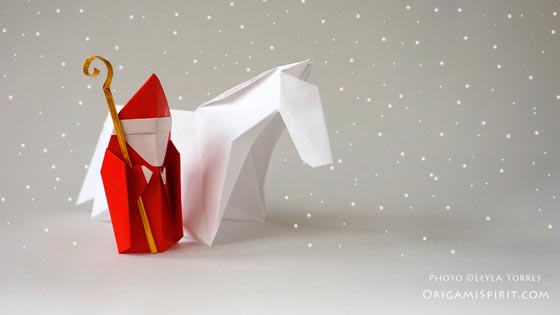 origami, paper, christmas, craft