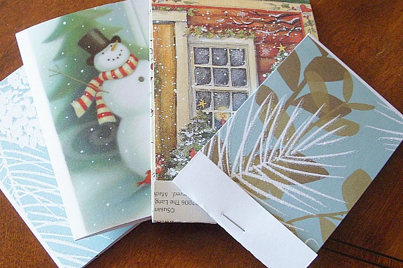 recycle, upcycle, christmas, cards