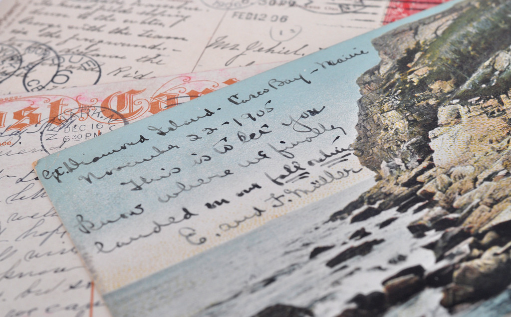 postcards, handwriting, national handwriting day,