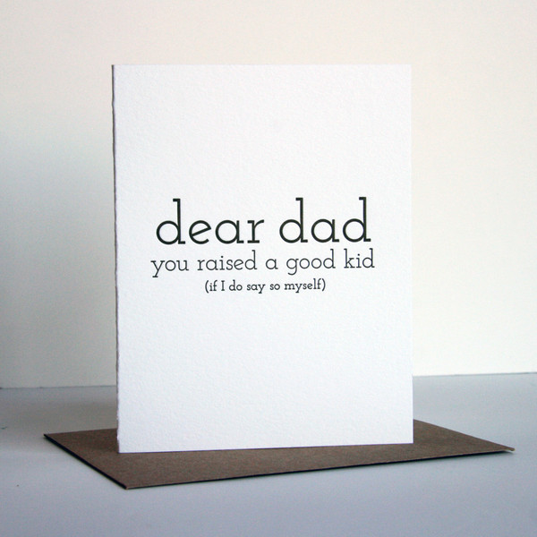 fathers day, dad, letterpress, stationery, children