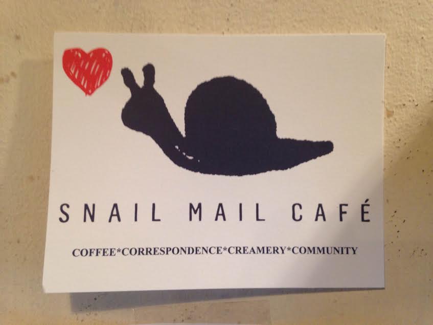 writing, letters, snailmail, cafe, new york city, 