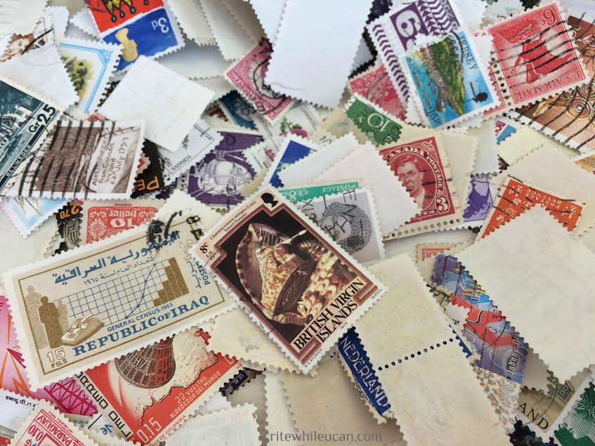 stamps, letters, writing, mail, post, postage