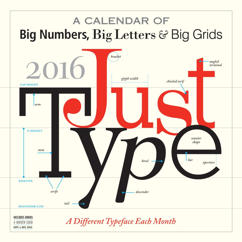 calendars, type, 2016, planner, new years