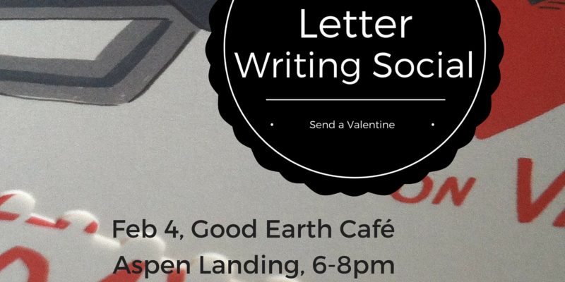 Letter Writing Social, writing, letters, cards, Valentine's Day, love