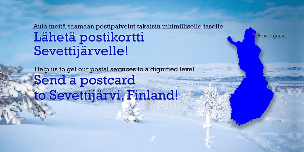 send a postcard to Finland, postal services, postcard, mail 