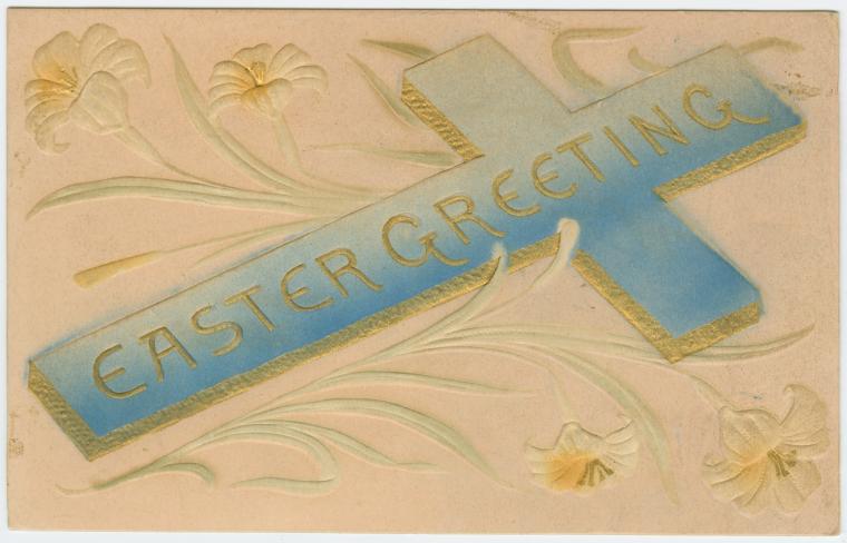 vintage Easter postcards, Easter, vintage, postcards, chocolate, Good Friday