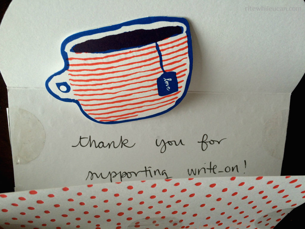WriteOn letter writing campaign, national letter writing month, April, stationery