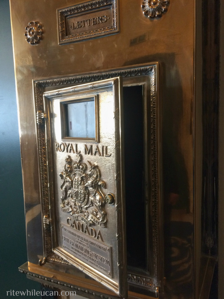 hotel mail chute, mail, postcards, letters, snail mail