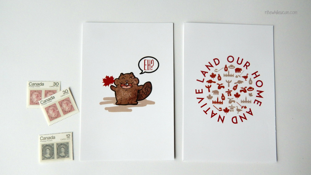 win Canada postcard prints, social enterprise, postcards, design, Canada