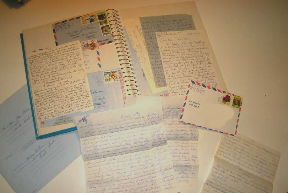 trip of a lifetime relived through letters 30 years later, handwritten, letters, postcards, 