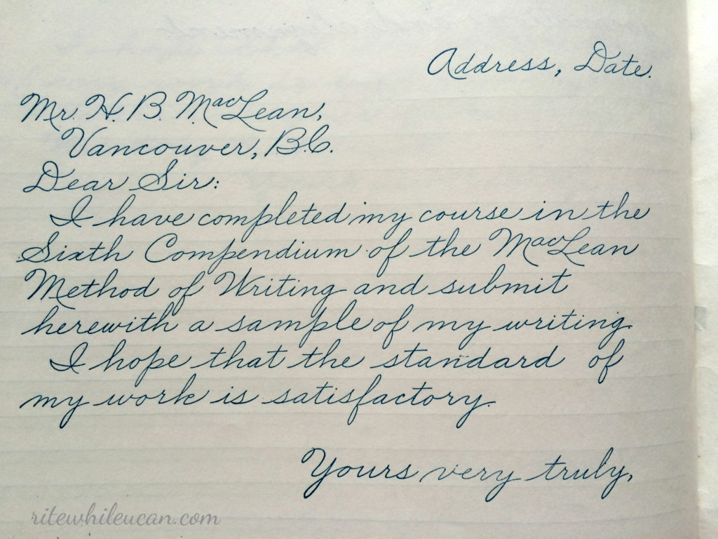 vintage handwriting, back to school 