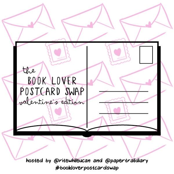 Book Lover Postcard Swap, postcards, Valentine's Day, snail mail