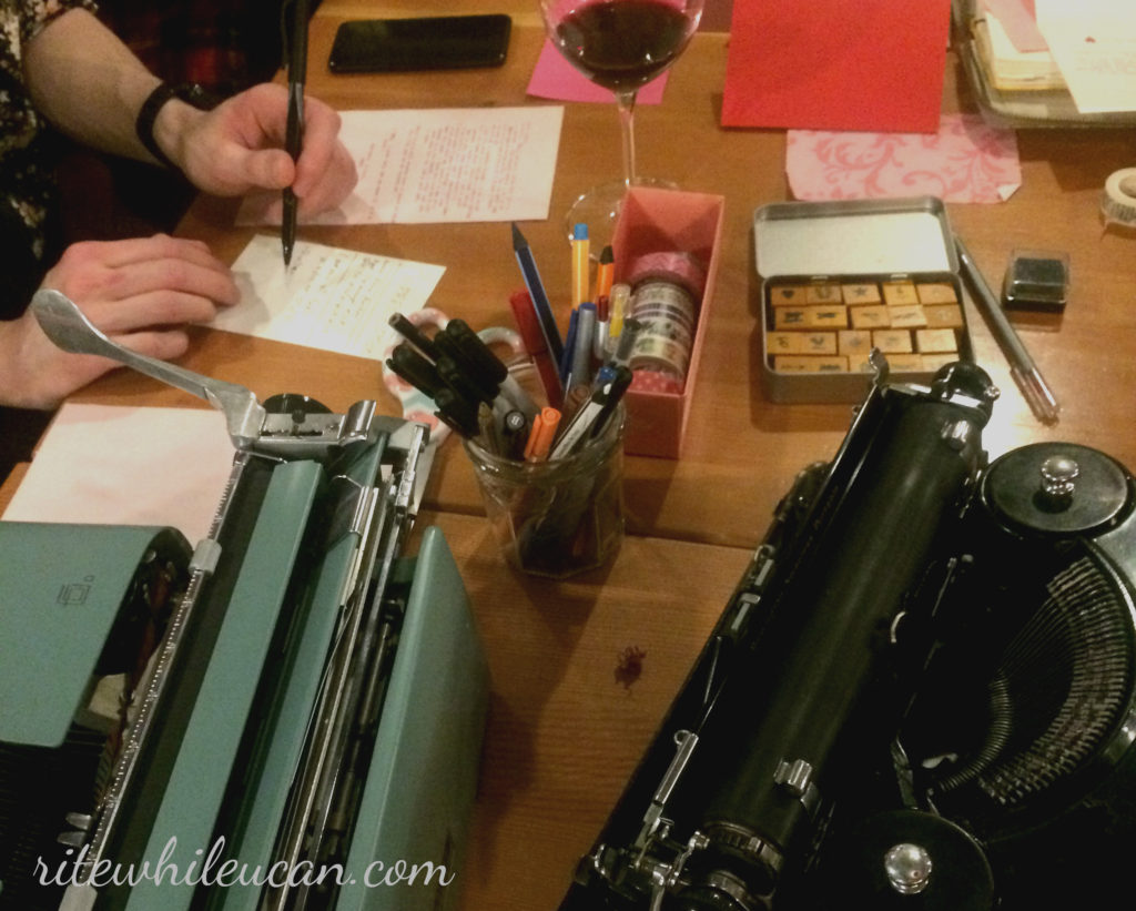 Letter Writing Socials, typewriters, Valentine's Day, snail mail, letter writing