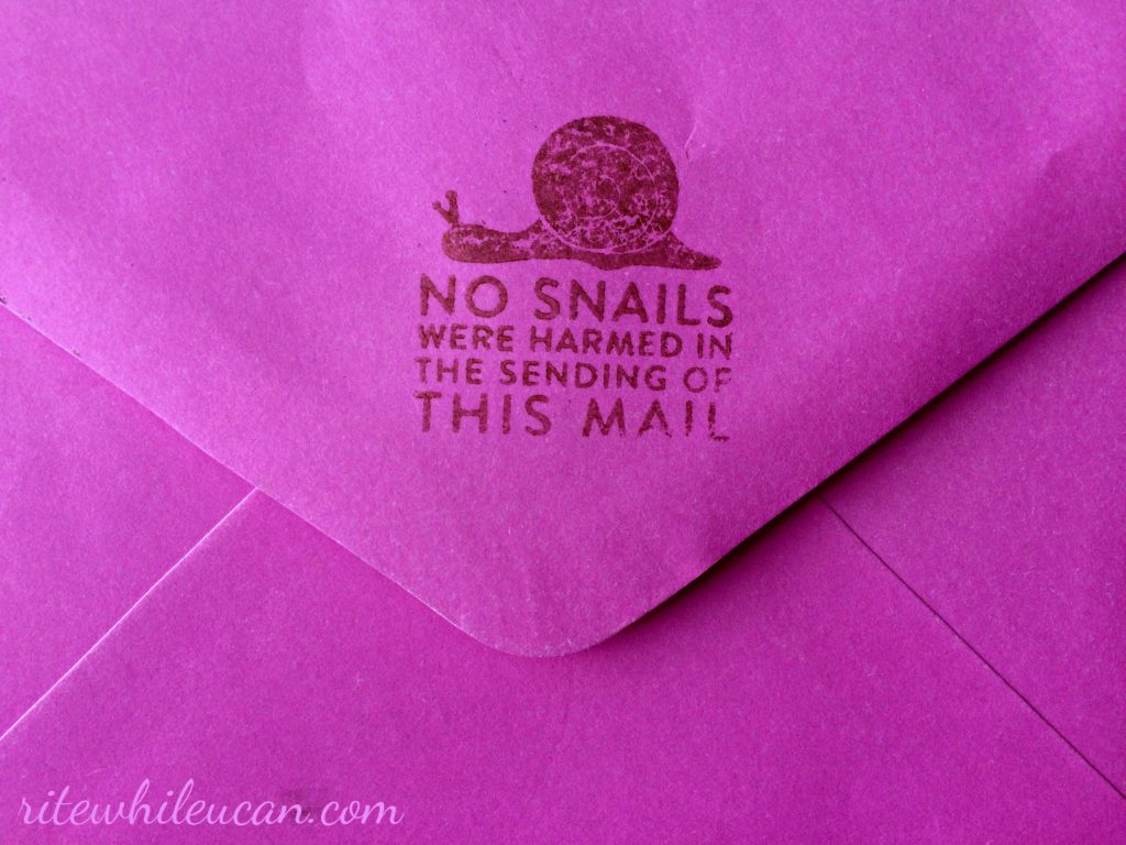 What was in my mailbox this week. No.4, snail mail, envelopes, letters