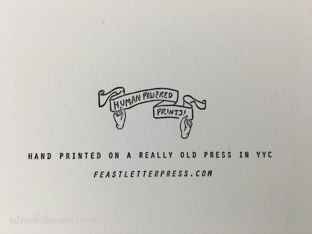 Feast Letterpress