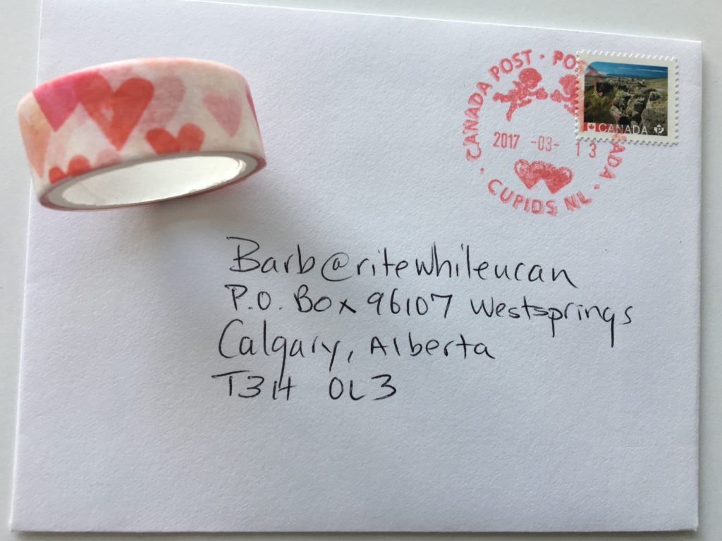 Send away for a Valentine's postmark