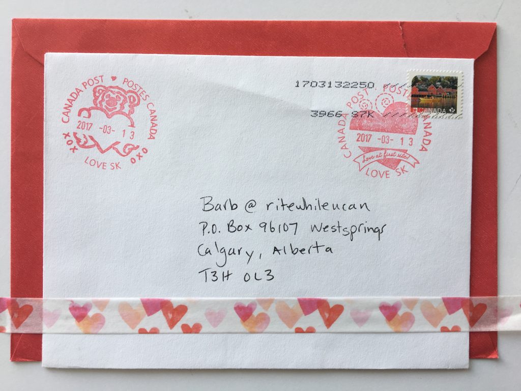 Send away for a Valentine's postmark