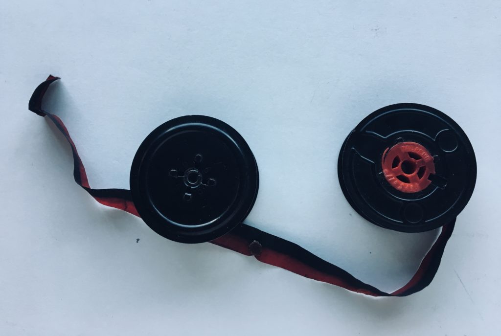 Changing a typewriter ribbon - rite while u can